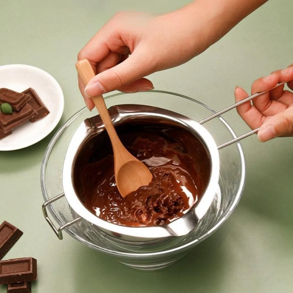 Stainless Steel Candle Wax Melting Boiler Pot Long Handle Chocolate Butter Melting Pot Pan DIY Handmade Candle Soap Making Tool