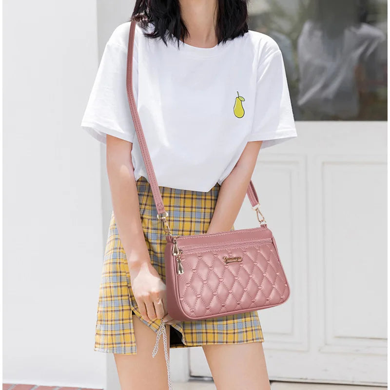 Hemasa PU Leather Crossbody Bags Zipper   Shoulder Bag /handbag for Women