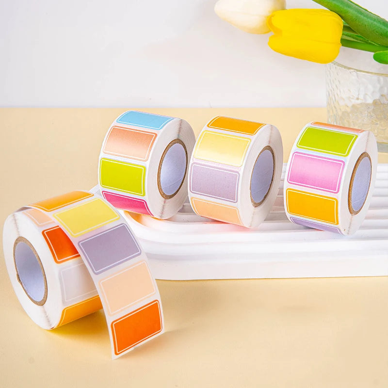 Hemasa Colorful Label Stickers Waterproof Self-Adhesive Logo Handwritten Name Name Stickers Index Stickers 500 Stickers