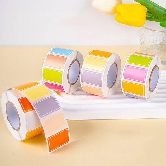 Hemasa Colorful Label Stickers Waterproof Self-Adhesive Logo Handwritten Name Name Stickers Index Stickers 500 Stickers