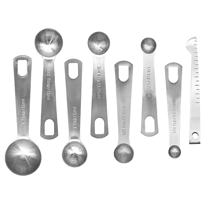 Tejesa 6/9/11Pcs Measuring Spoons Set Stainless Steel Seasoning Coffee Scoop Measuring Spoon With Scale Kitchen Baking Measuring Tools