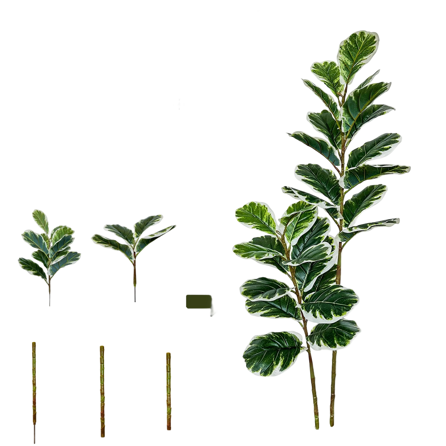 Tejesa 115-240CM New Artificial Fiddle Leaf ficus tree plant Ornament indoor Fake Plant for Home garden Room wedding Decor halloween