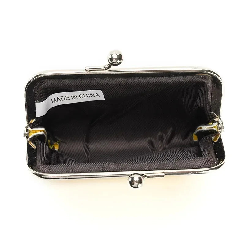 2024 New Lipstick Storage Bag Pure Color Fans You Short Clip Package Lady Crocodiel Pattern Kiss Lock Coin Purse  Cute Wallet