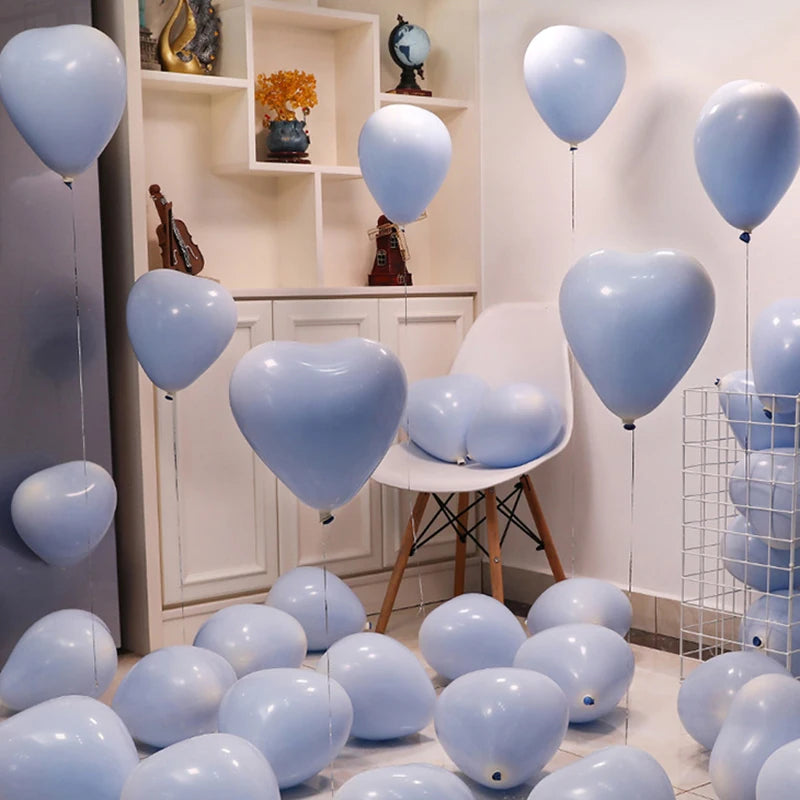 12Inch Heart shape Balloons Love Inflatable Air Helium Balloon room Day Marriage Wedding Birthday Party Decor Supplies