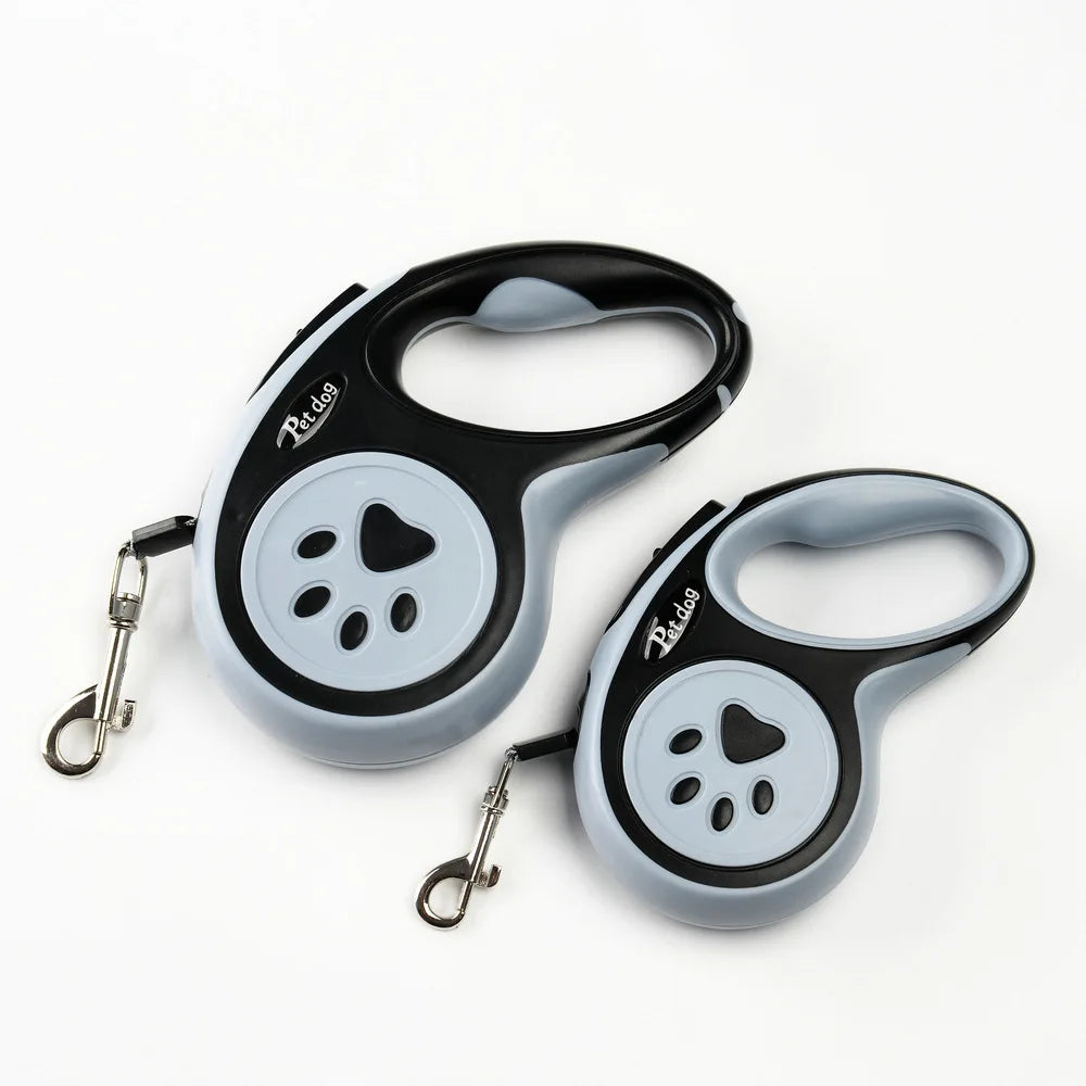 Tejesa Automatic Retractable Pet Leash, Bone Paw Print Telescopic Dog Leash, Dog Leash, Dog Leash