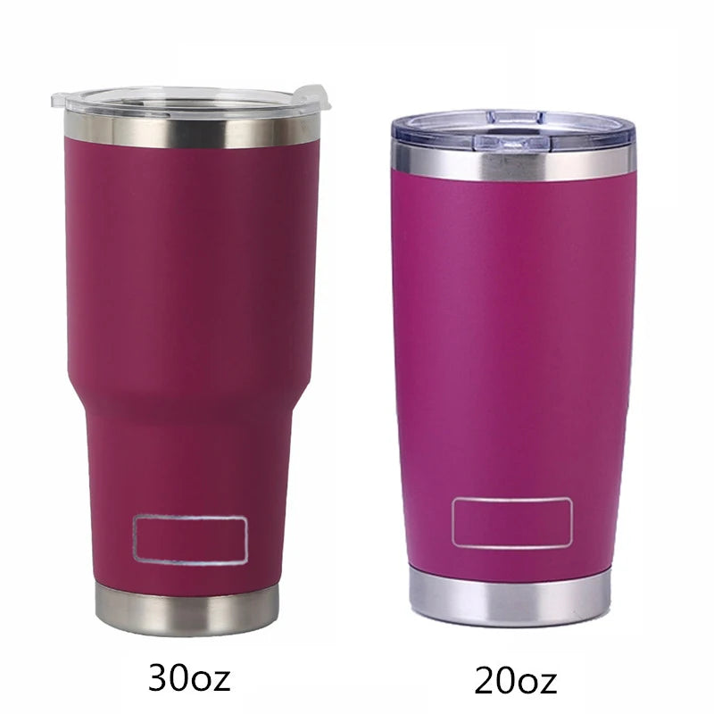 Hemasa 30oz 20oz Stainless Steel Tumblers  / Travel Glass Coffee Mug Double Wall Water Bottle