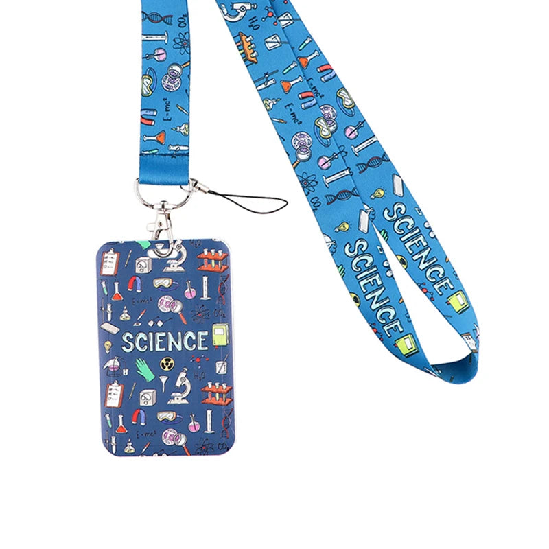 Dentist Doctor Nurse Cartoon Credential Neck Strap Lanyards Keychain ID Card Pass Hang Rope Lariat Key Chain Ring Badge Holder