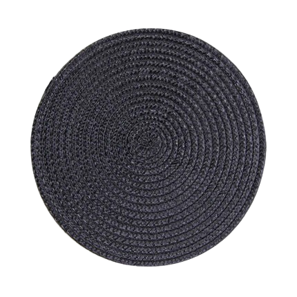 Hemasa Set of 6 Round Woven Non-slip Kitchen Placemat for Kitchen Dining Table European Style