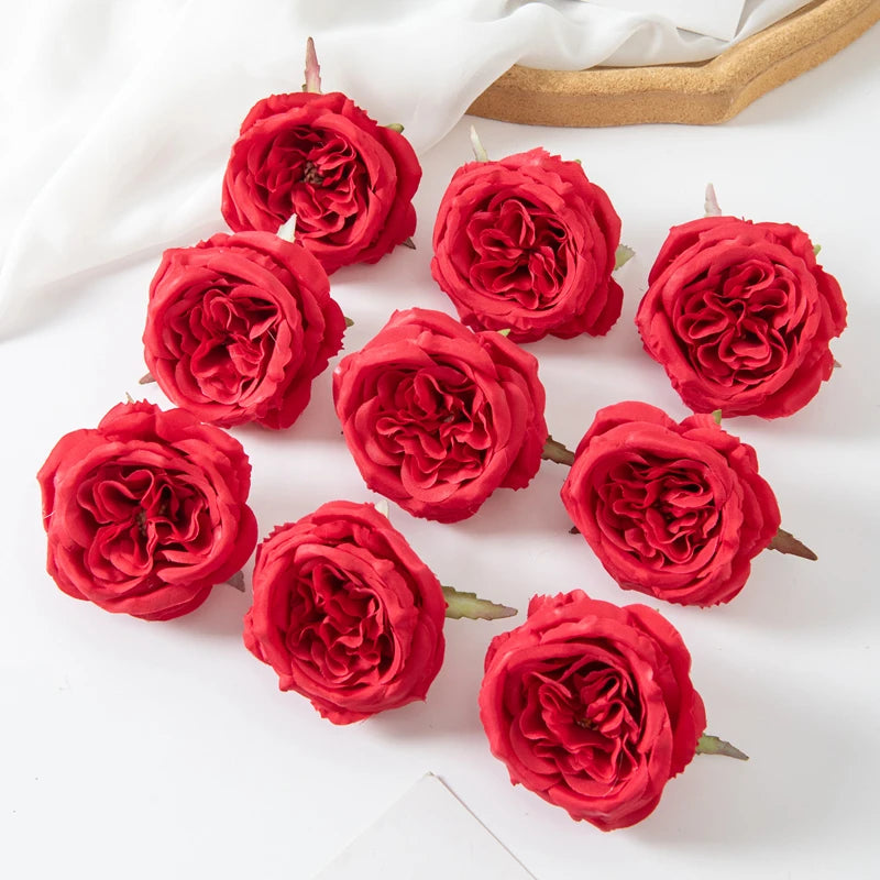 Artificial Flowers Silk Peony Home vase table Party Wedding Decoration Outdoor Garden Christmas Wreaths Flower Wall Scrapbooking