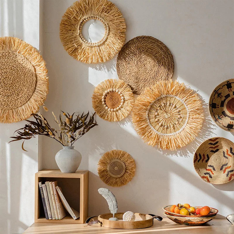 Hemasa Rustic Style Handmade Grass Hanging Decorations /Home Decoration / Wall Hanging