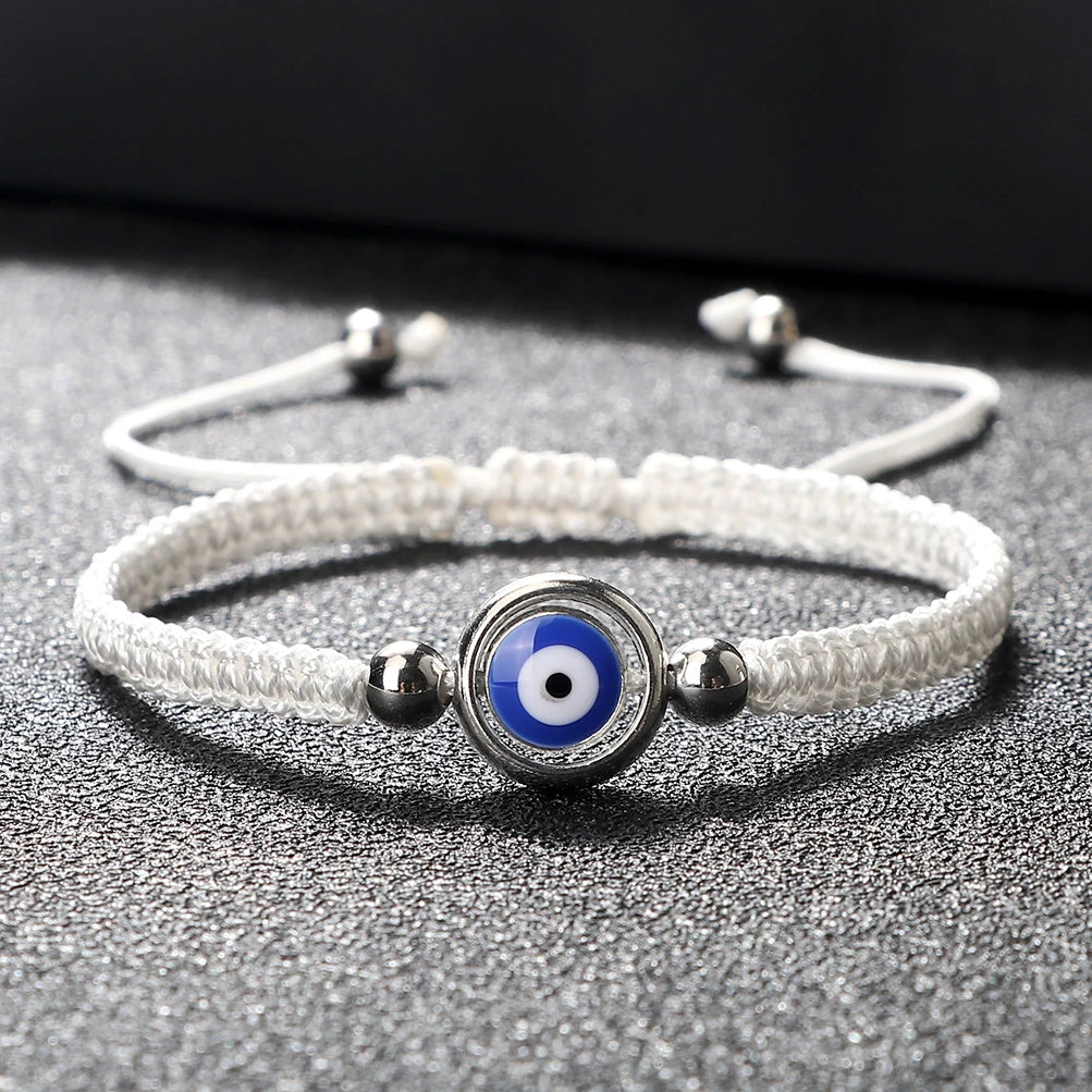 Lucky Blue Evil Eye Braided Rope Bracelets Couple Distance Black Red String Handmade Weave Bracelet Women Men Charm Jewelry Gift