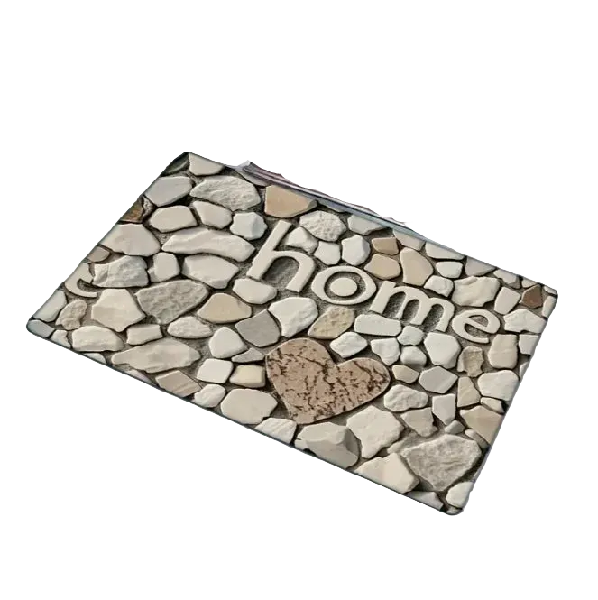 Tejesa  Rural Style Stone Rugs /Wall Design Welcome Floor Mat