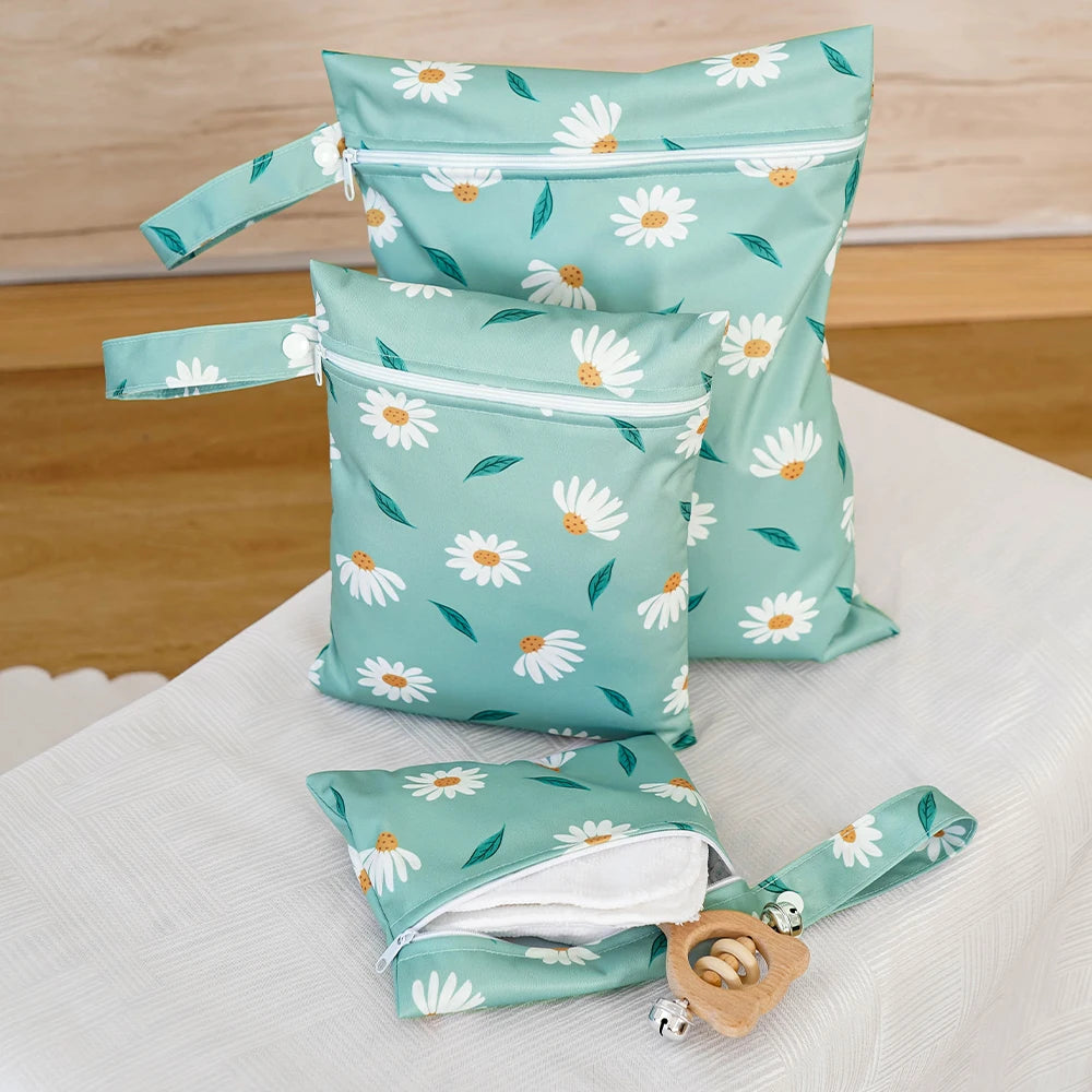Tejesa 3pcs Set Washable Reusable Baby Blanket Storage Bag /Easy Carry Multifunctional Travel Bag