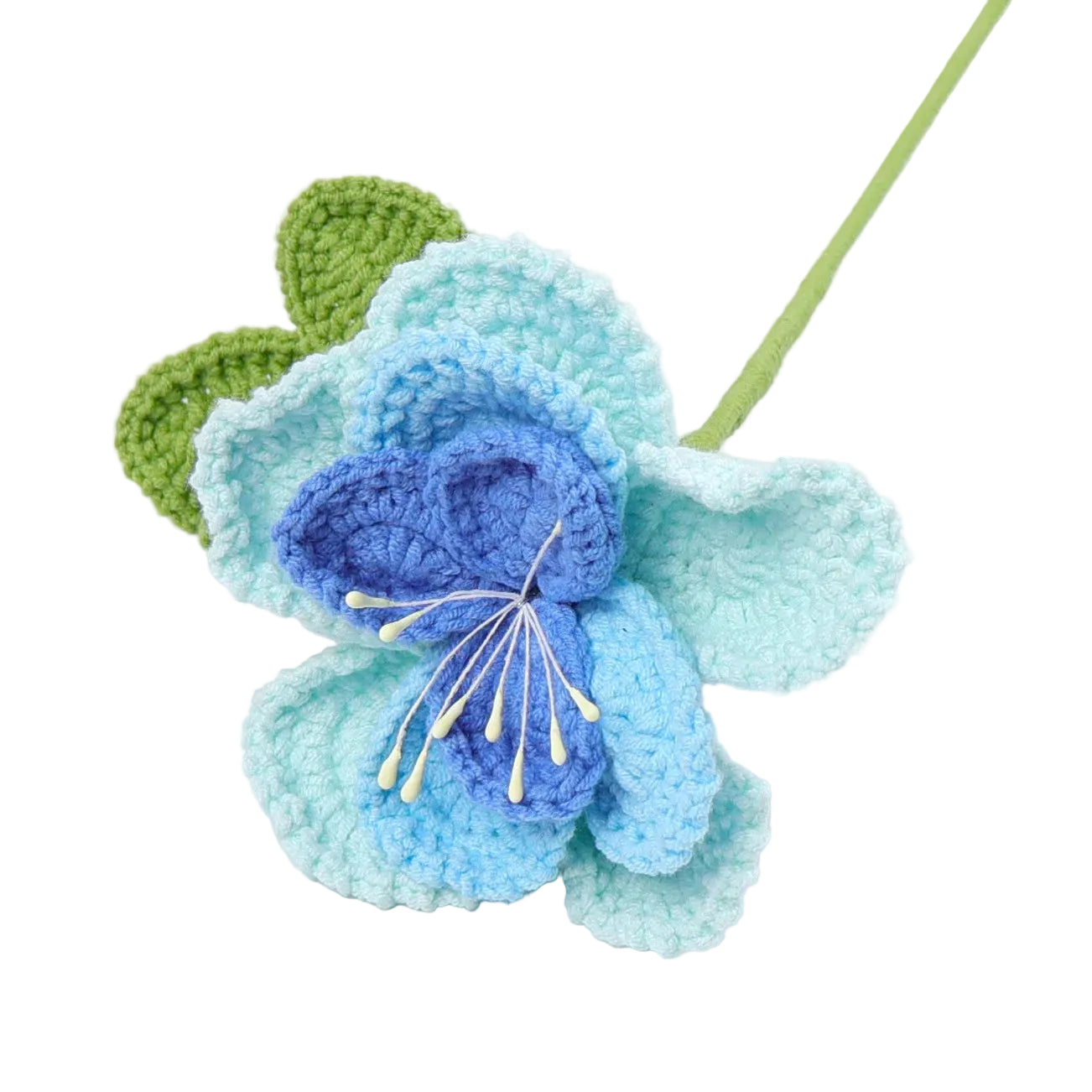 Hemasa 3Pcs  Crochet Bouquet  Knitted  Flowers for Wedding /Artificial Flower Knitting Bouquet Home Decor