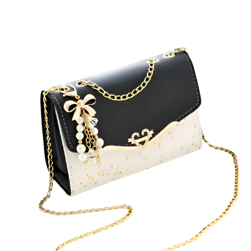 Hemasa  Small Square Bag Girls Shoulder handbag Cross Square Tassel Pendant Sequins Bag