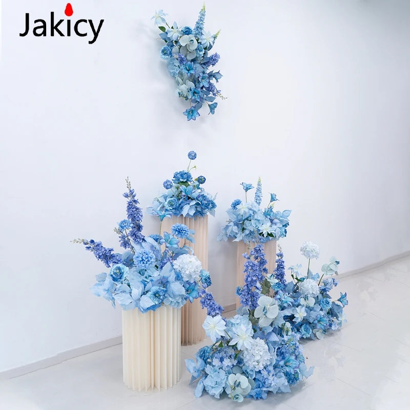 Wedding Decoration Hanging Flower Row Background Arch Decor Artificial Flowers Road Lead Flower Ball Floral Backdrop Arrangement