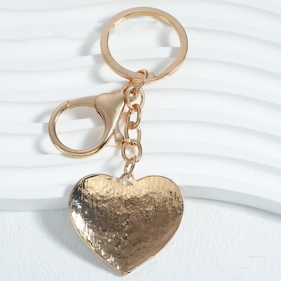 Hemasa Personality Alloy Black And White Heart Key Chain Drip oil Letters MRMRS Love Bag Pendant