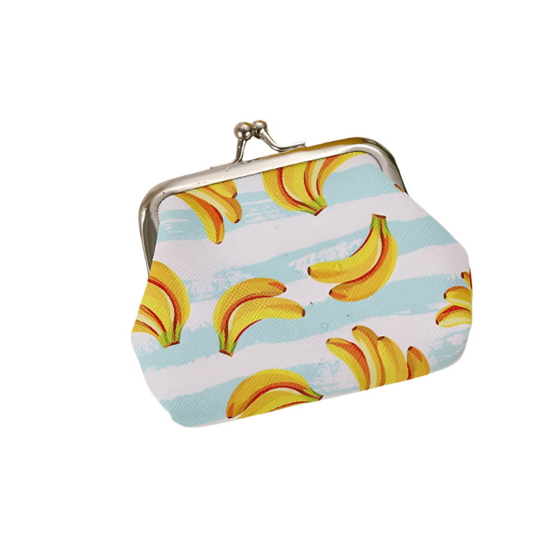 Hemasa 12 PCS Fashion PU Leather Coin Purse Cute Fruit Lemon Lovely Women /Small Change Money Bags Key Holder Case Wallet Mini Pouch