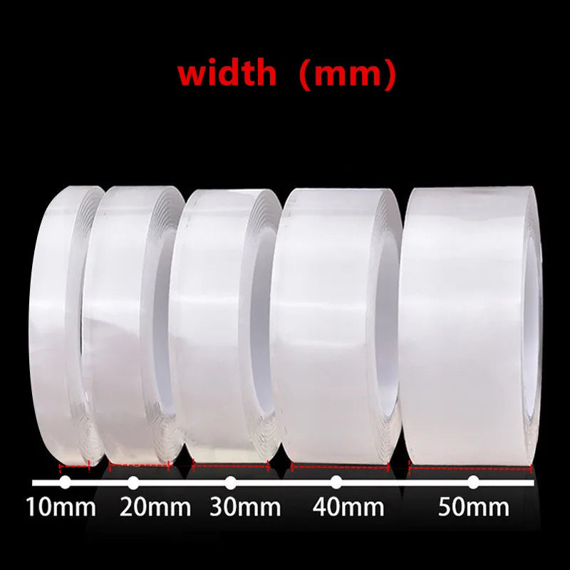 Tejesa 1/3/5m Nano Tape Double-Sided Adhesive Tape Traceless Waterproof Tape For Bathroom Kitchen Sink Tap Gel Sticker