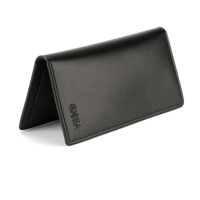 Men's Business PU Leather Long Wallet Pocket Credit Card Holder Clutch Bifold Purse