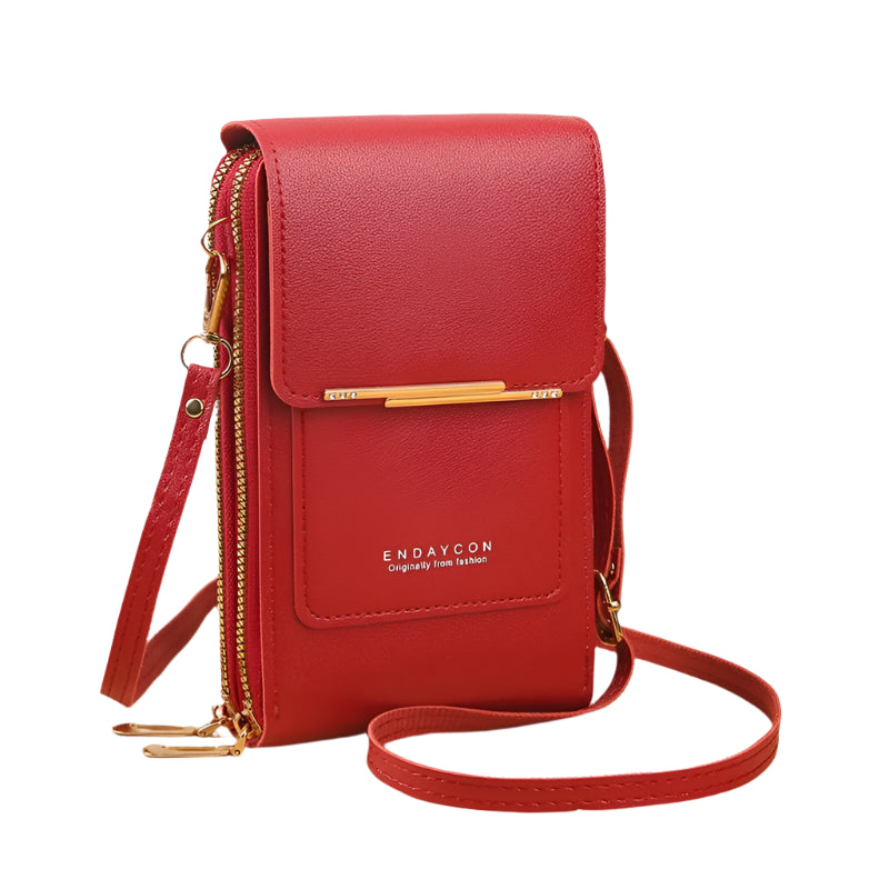 Hemasa  Touch Screen Lock Cell Phone Bag/ Women's Mobile Phone Card Holder Crossbody Shoulder Bag