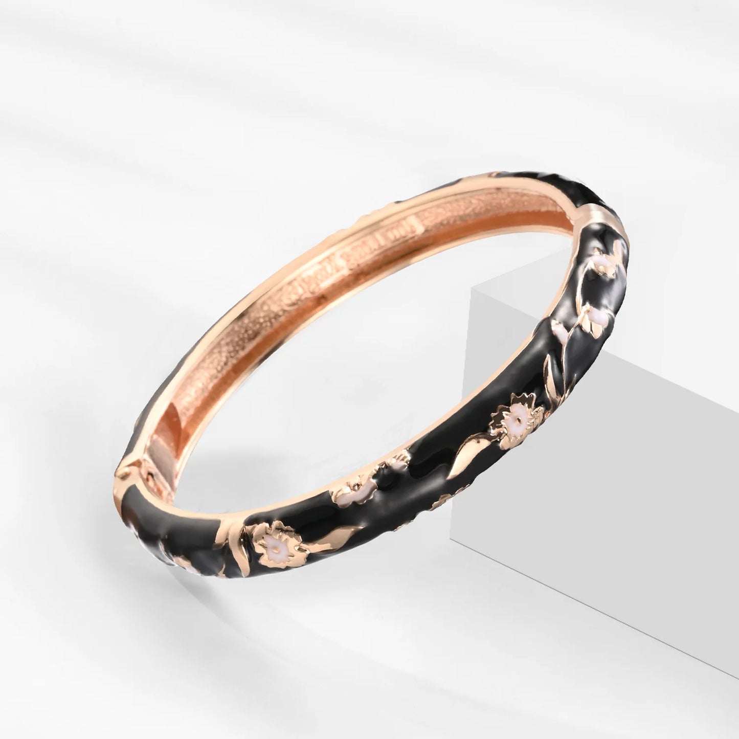 Hemasa 3 Pcs Set Cloisonne Bangles For Women