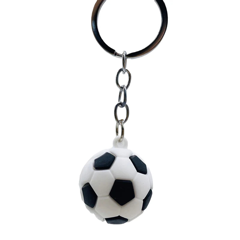Hemasa Silicone Football Basketball Key Chain  / Volleyball/ Tennis /Rugby Keyring Bag Car Keys