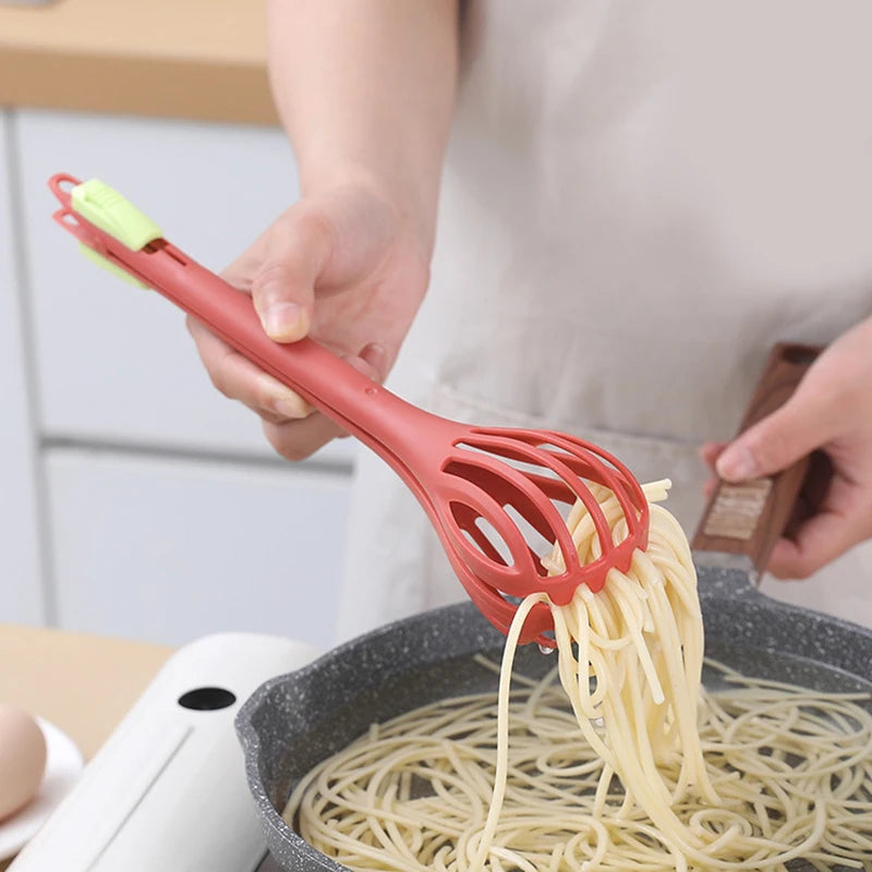 Hemasa2 pcs  Multifunctional Egg Beater Whisk Milk Pasta Tongs Food Clips Mixer Manual Stirrer Kitchen Cream Bake Tool Kitchen Accessories