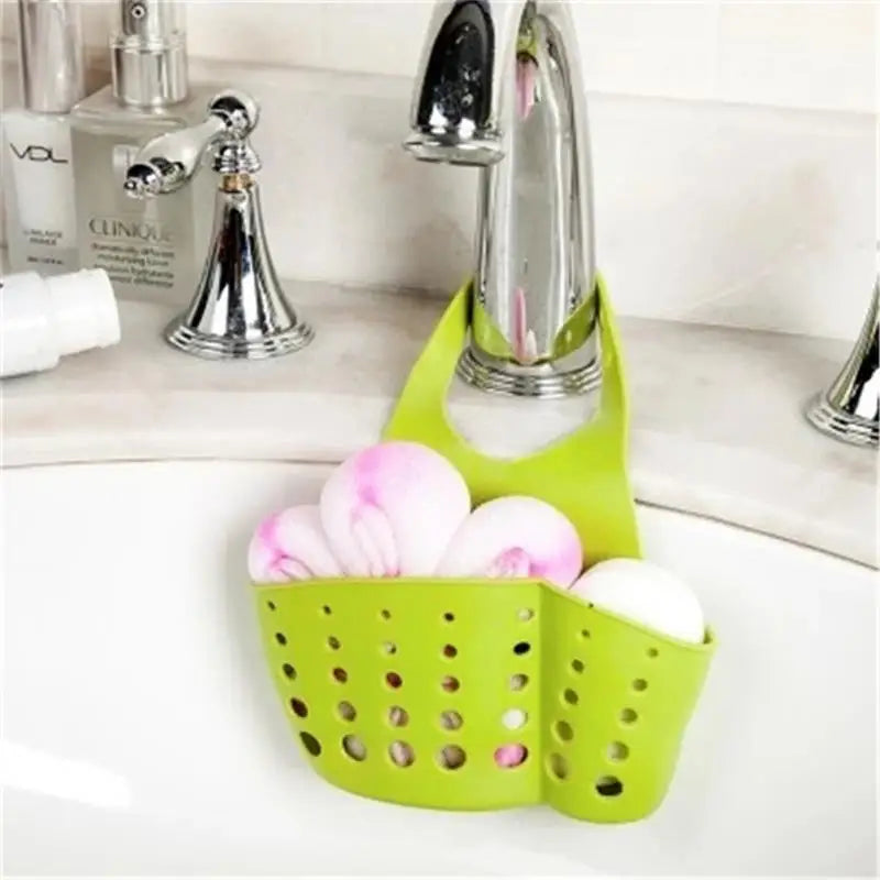 Hemasa Sink Shelf Soap Sponge Holder/ Clip Dish Drainer Drying Rack /Silicone Storage Basket