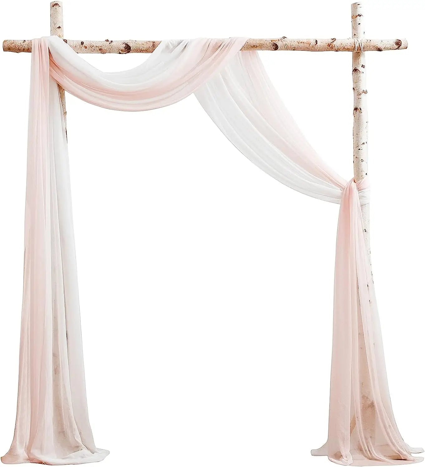 YeeNanee Deluxe Wedding Arch Flowers White Red Artificial Floral Swags for Country Wedding Ceremony Arbor Backdrop Decoration