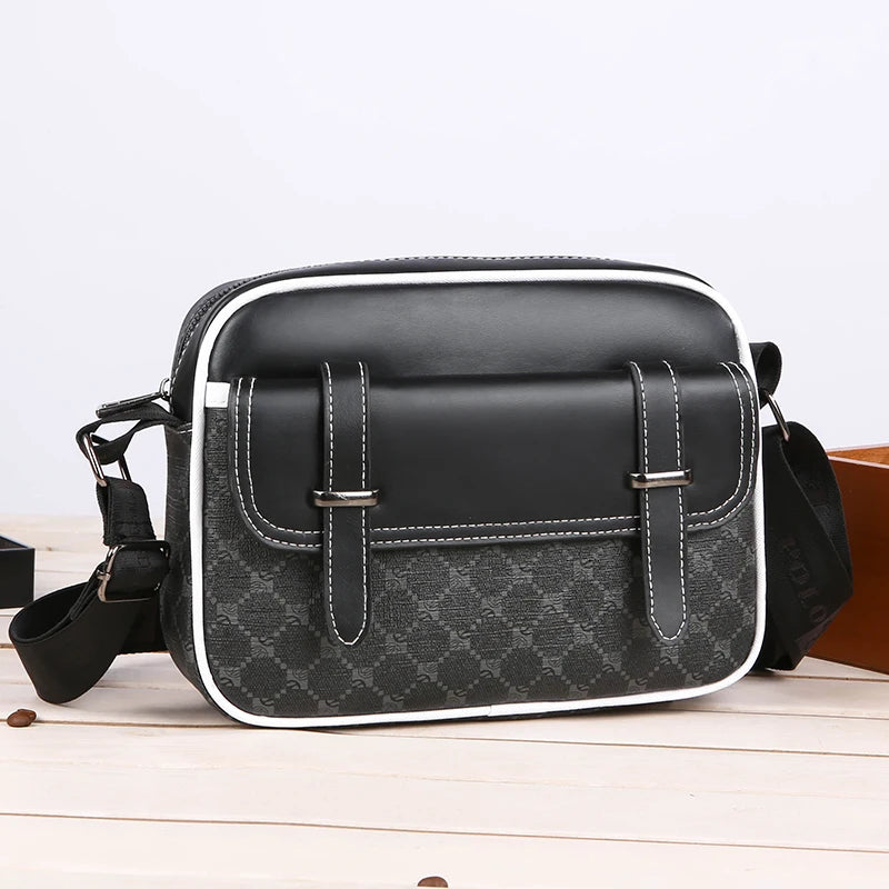 Tejesa Men's Bag  Soft PU Leather Male Flap Handbag Casual Men Shoulder Bag Clutches Tote Bag