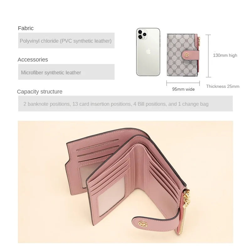Hemasa  Mini wallet / old flower card bag /Golf Wallet   for Girls/Women