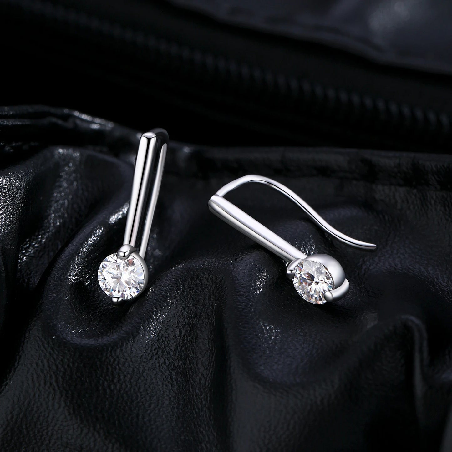 MODIAN Sparkling D Color Moissanite Drop Earrings 925 Sterling Silver Classic Geometric Dangle Earrings For Women Fine Jewelry
