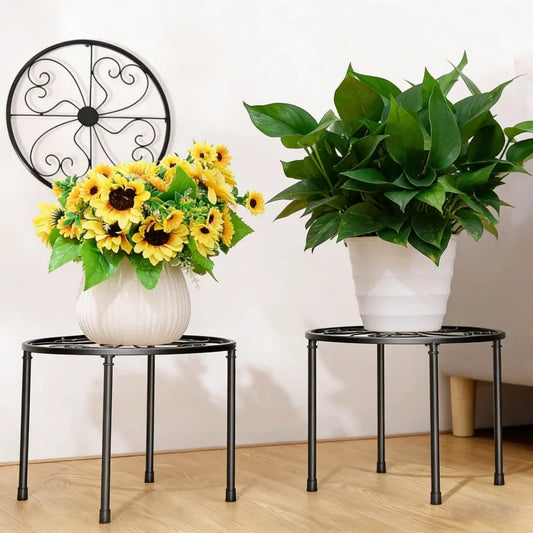 Tejesa  Black Rust-Resistant Metal Flower Stand for Indoor and Outdoor Use1-2Green Radish Climbing Frame Plant Support Access