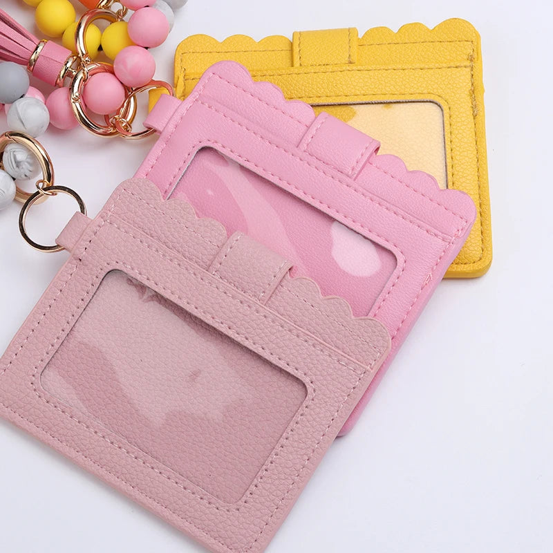 Silicone Bead Bracelet Tassel Pendant Keychain Pendant Cartoon Portable Woman Man Card Bag Multicolor Key Chain Gifts