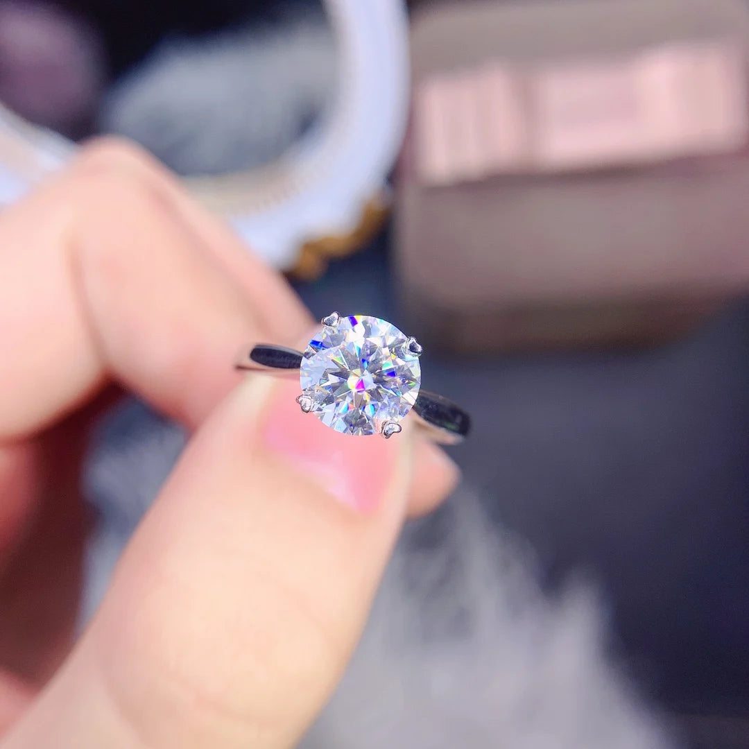 Hemasa 3ct Moissanite  Diamond Ringfor  Bridal Wedding /Party