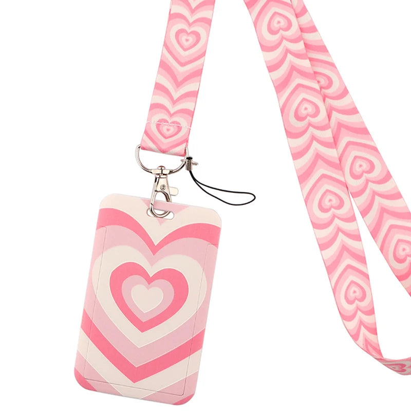 Tejesa Butterfly Lanyard Business Credit Card Holder Neck Strap Keychain Hang Rope ID Badge Holder Lariat Lasso
