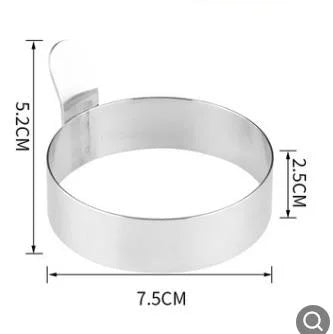Tejesa 4/1pc Egg Fryer Mold Egg Ring Cooker Pancake Mold for Frying Egg Cookies Cake Pastry Donut Bake Mold Non-Stick Egg Forming Mold