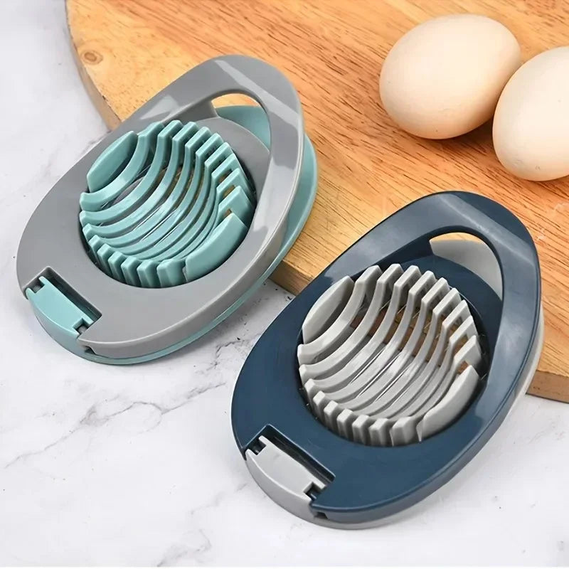 Hemasa  2Pcs Stainless Steel Wire Egg Slicer,Egg Slicer For Hard Boiled Eggs, Aluminium Egg Cutter , Fruit Garnish Slicer
