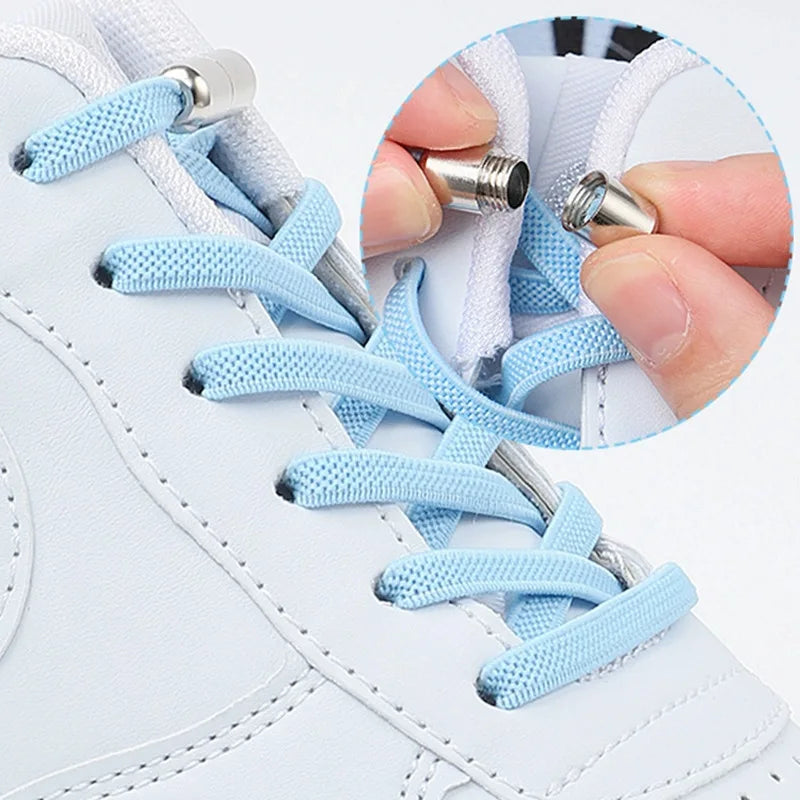 New Elastic Laces Sneakers Laces Without Tie Elastic Shoelaces Without Binding Laces Bows Shoelaces Rubber Bands for Shoes
