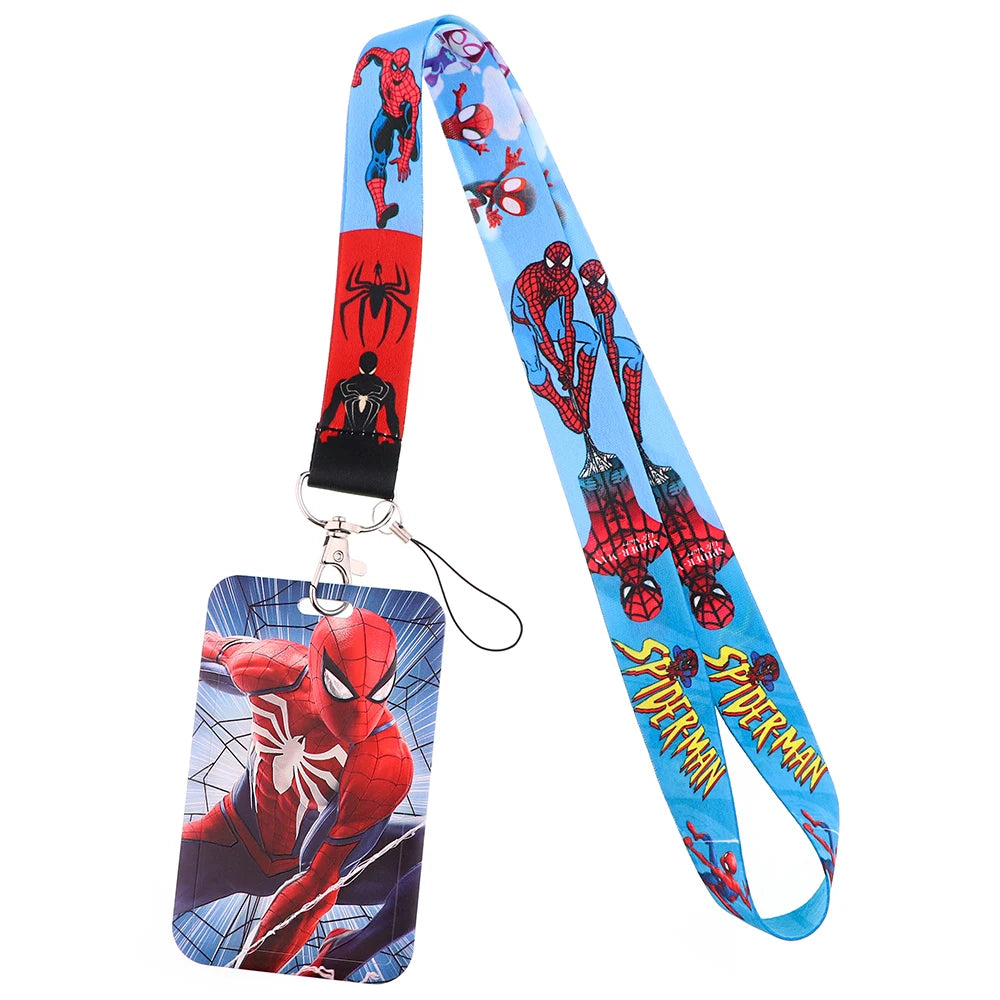 YQ437 Lanyard ID Badge Holder Card Cover Phone Rope Cartoons Neck Strap Keychain Key Holder Lariat Cool Gift