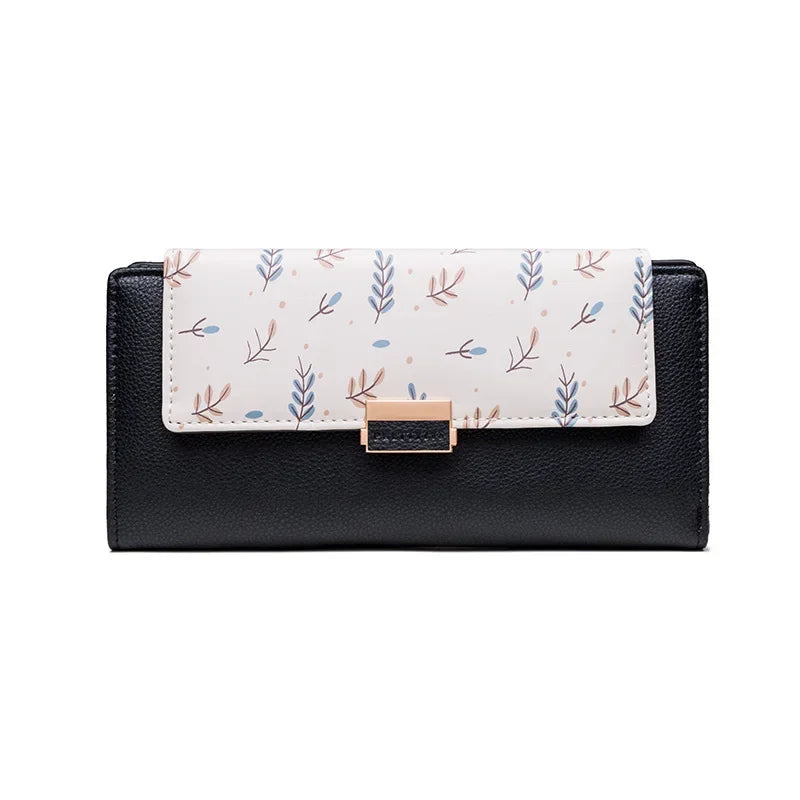Tejesa  Long Pu Leather Purses Female Big Capacity Money Bag Lady Coin Card Holders High Quality Hasp Clutch Carteras