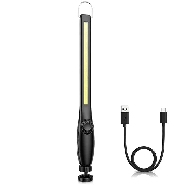 Hemasa 1-10pcs USB Rechargeable COB LED Flashlight Magnetic Work Light Hook Torch Portable Lantern Inspection Camping Car Repair Lamp