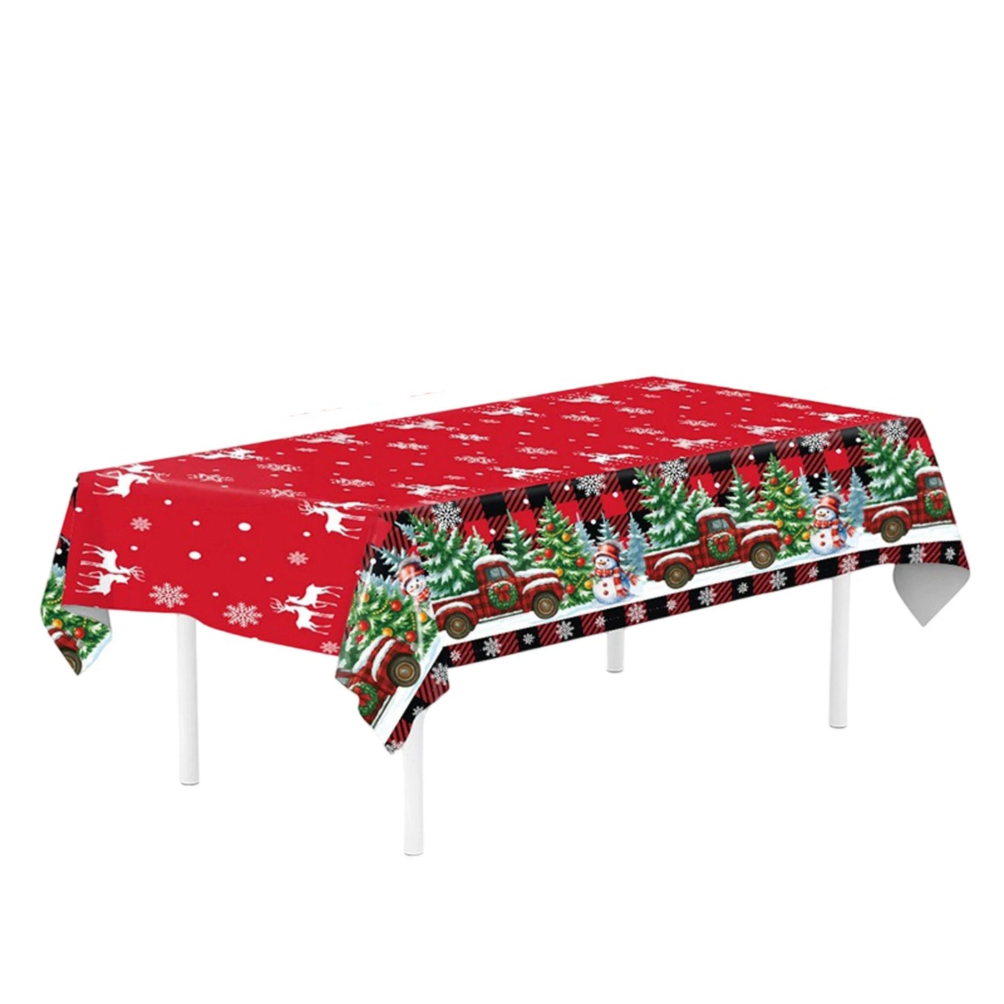 Tejesa Christmas Theme Party Tablecloth / Party Venue Layout Decorations Christmas Decoration Table Cloth