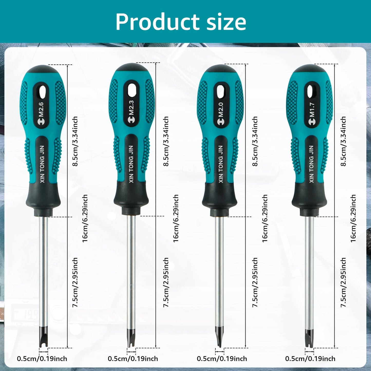 Tejesa4Pcs U-Shape Screwdrive Precision Cr-V Spanner Cacciavite for Carpentry Metalworker M1.7-2.6 Tournevis Hand Repair Tool Skrujern