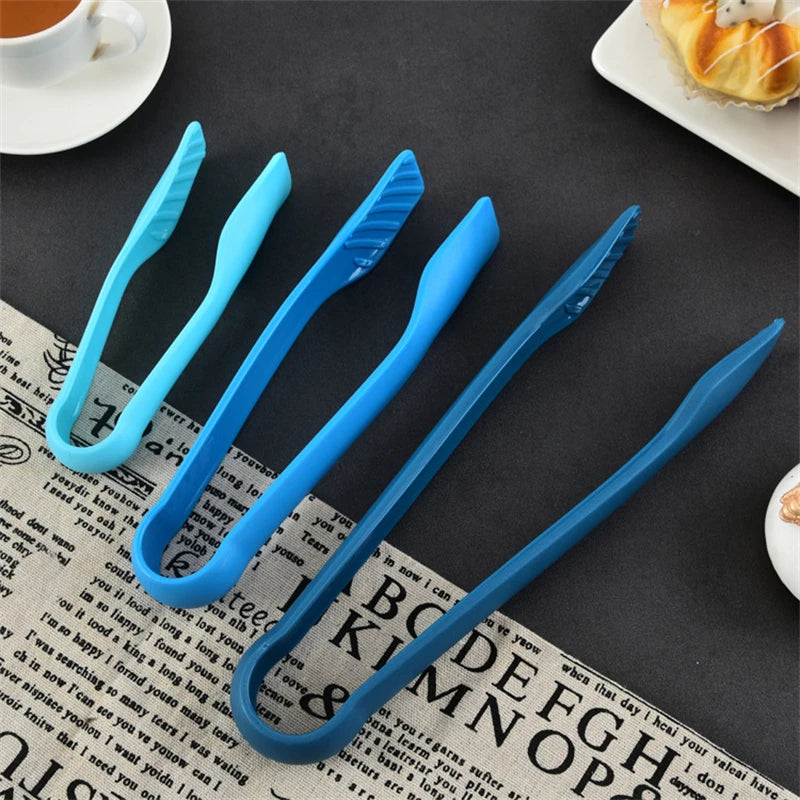 Tejesa 3Pcs/set Non-Slip Food Tong Food Grade Plastic Bread Tongs Salad Serving Tongs Kitchen Cooking Clip Clamp Bbq Tools Accessories