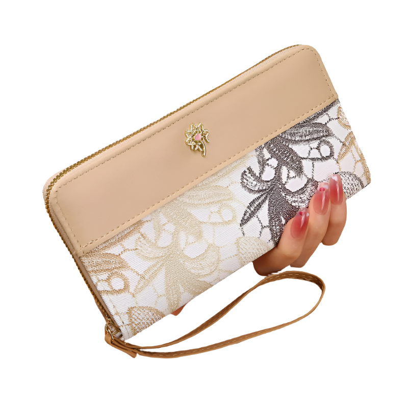 Hemasa New  Single Pull Women Wallet,Zipper  Handbag, Large Capacity Soft Leather  Mobile Phone Bag