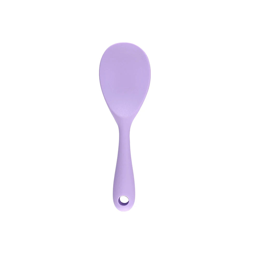 Hemasa 1PC Food Grade Silicone Rice Spoon Household non Stick Pot Cooking Spoon High-temperature Resistant Kitchen Tools