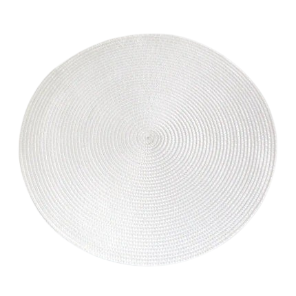 Hemasa Set of 6 Round Woven Non-slip Kitchen Placemat for Kitchen Dining Table European Style.