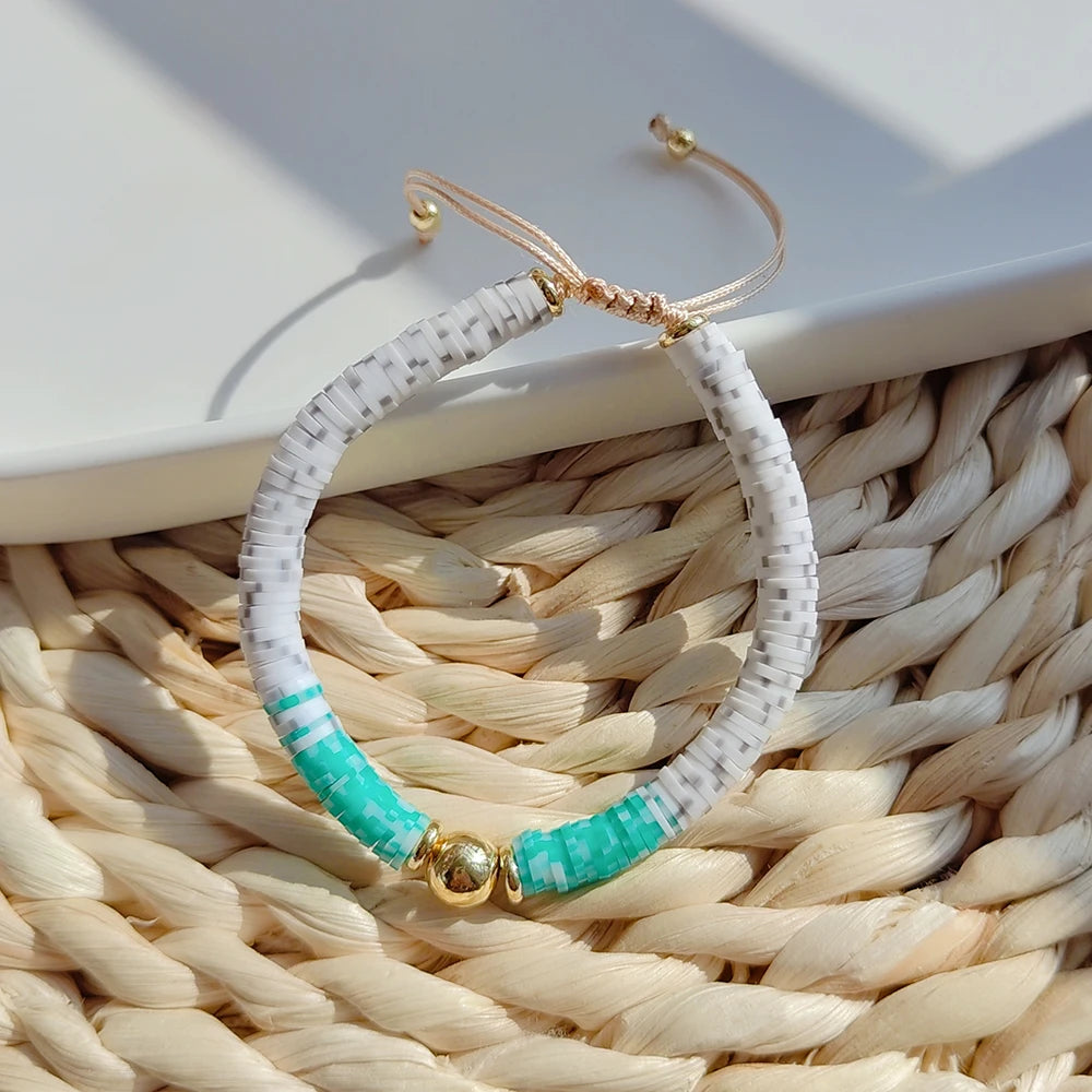Hemasa Polymer Clay Heishi Bracelets /Christmas Gifts Bracelet Jewelry For Women